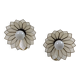 Paire appliques fleurs en nacre