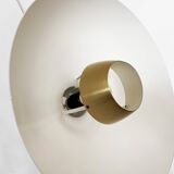 Golden aluminum pendant light by Lyfa. Denmark 1970s