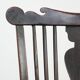 Antique English Windsor chair from the 18th century with spindled backrest