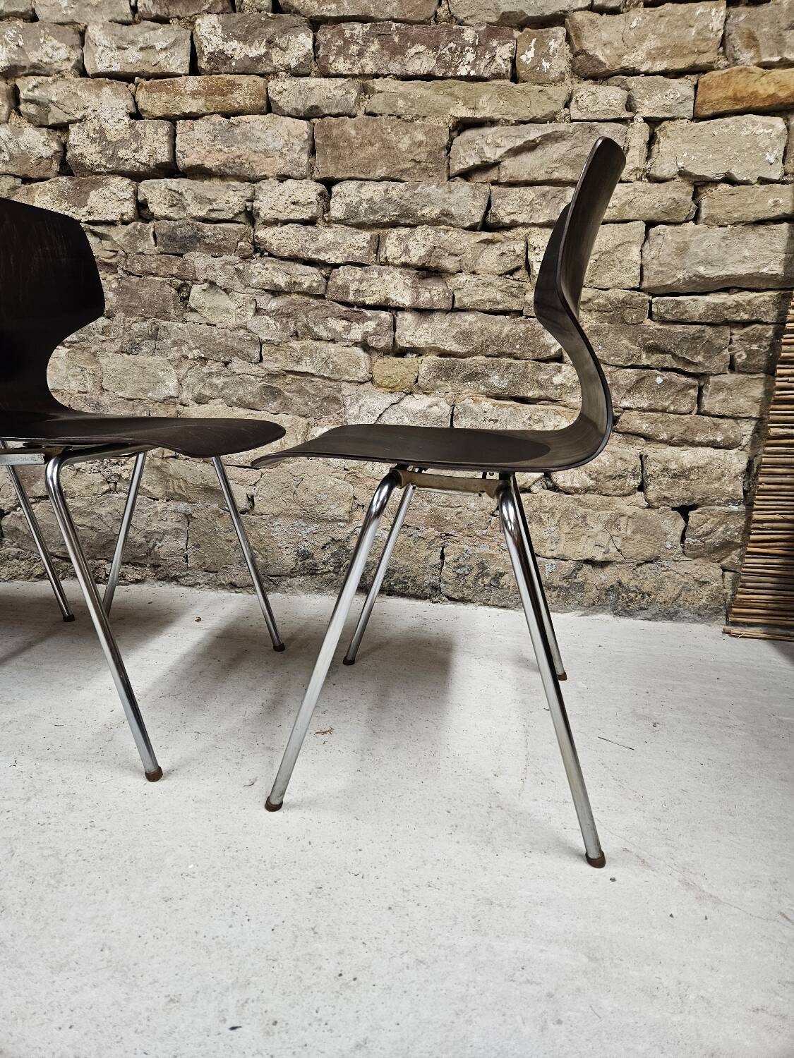 Lot 4 chaises
Flötotto pagwood 1960"