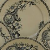 Lot de 6 assiettes plates UC SARREGUEMINES modèle Wallace.
