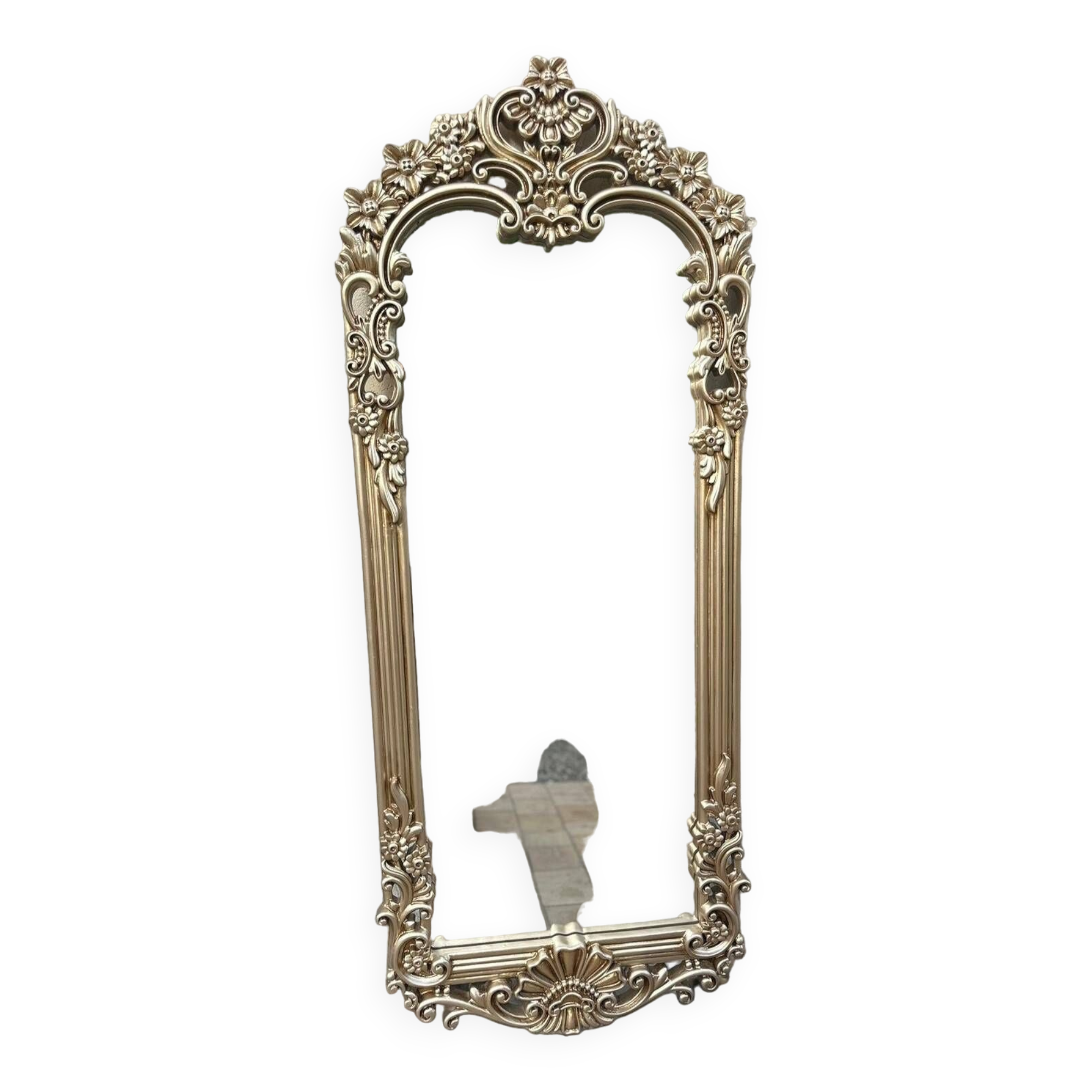 Golden wooden mirror