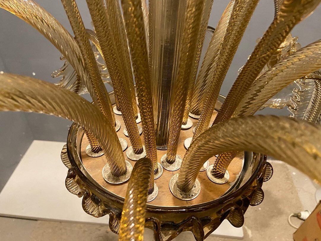 Venetian glass chandelier, 1960s