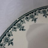 3 vintage flat plates in iron earth from HBC model Gagny