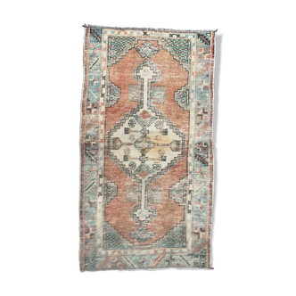 Tapis vintage turc oushak 140x78 cm