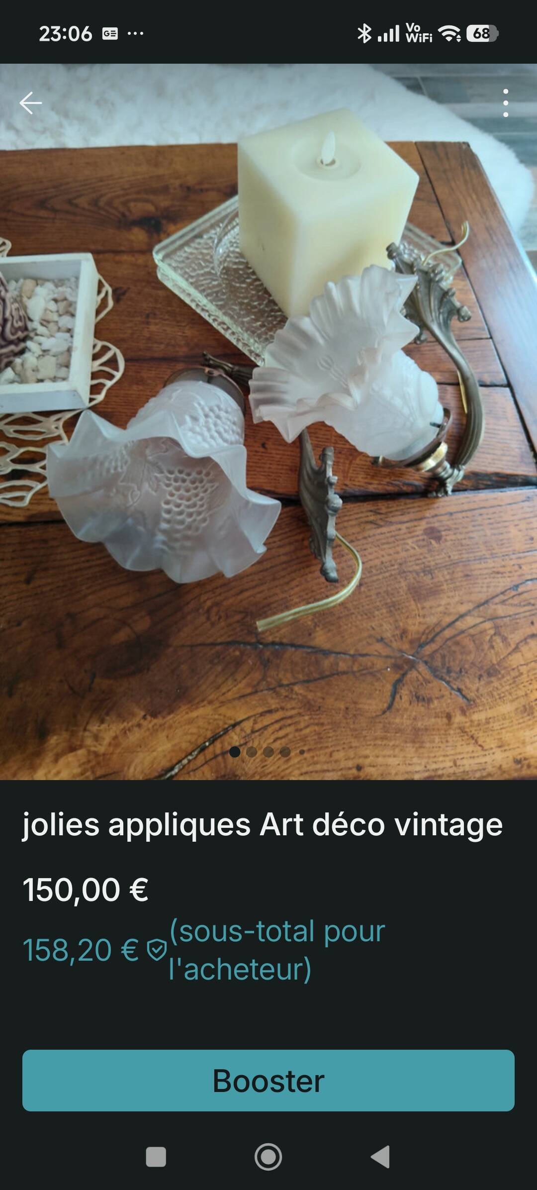 Appliques vintage tulipe
