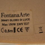 Lustre boule de Fontana  Arte