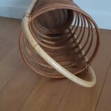 Vintage rattan umbrella stand