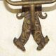Double Hand Forged Wrought Iron Medieval Style Wall Light with Amber Glass Shade