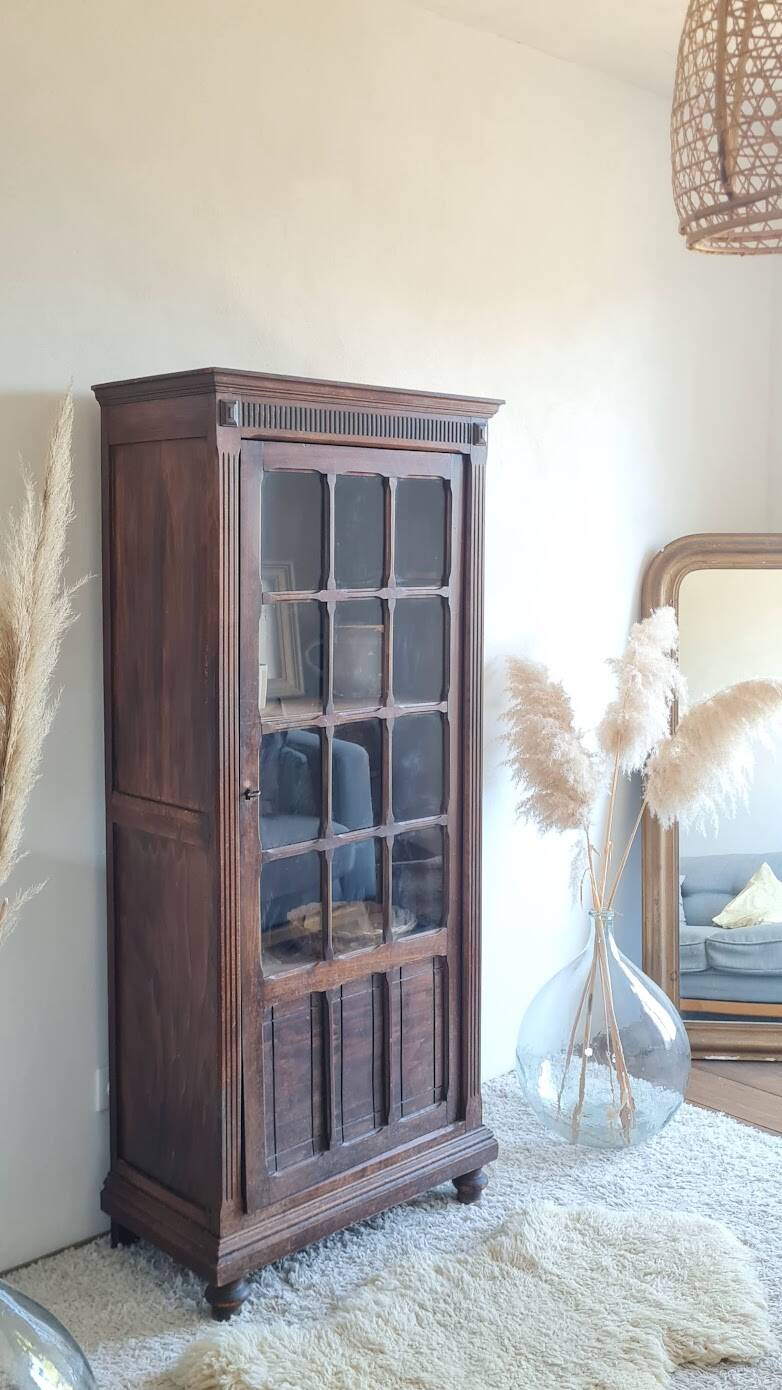 Glass-fronted Parisian wardrobe