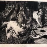 1 lot 6 prints revue l'art late 19th century: importun, desmoulins, cabaret, venice, chaumieres, menetrier