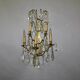 Large Bronze Wall Light with Pendants