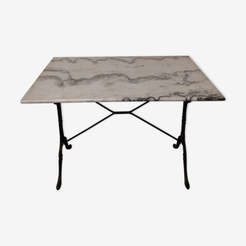 Table bistrot marbre lourd