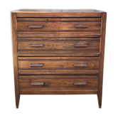Parisian antique wooden chest of drawers