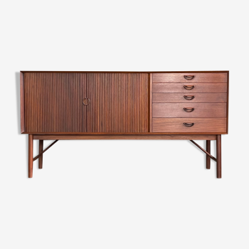 Danish Tambour Door Sideboard by Hvidt & Molgaard 50s