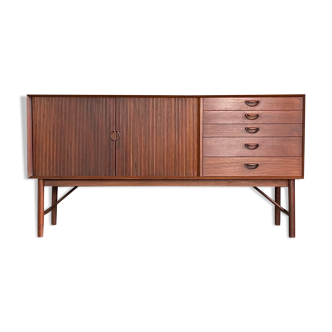 Danish Tambour Door Sideboard by Hvidt & Molgaard 50s