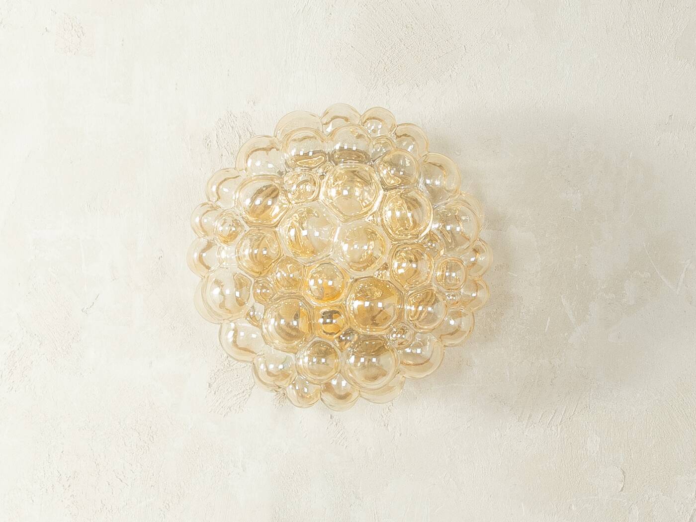 Fascinating wall or ceiling lamp in striking Space Age design by Doria Leuchten