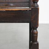 Antique Oak Wainscot Chair / Side Chair from the 17th Century