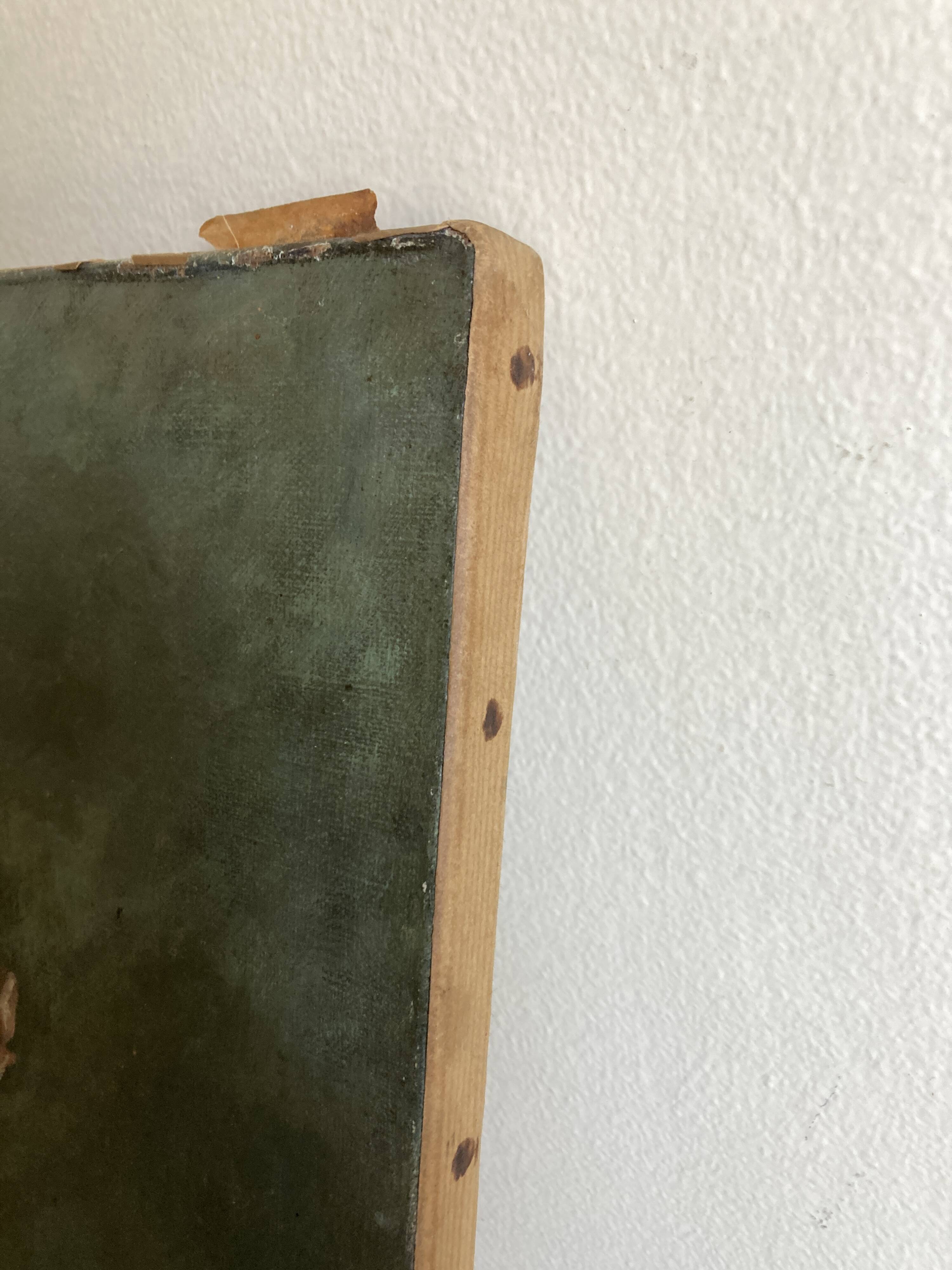 Oil on canvas anemone flowers 1920s