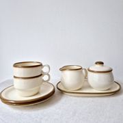 2 coffee cups, pot and sugar bowl Torgau, 1970