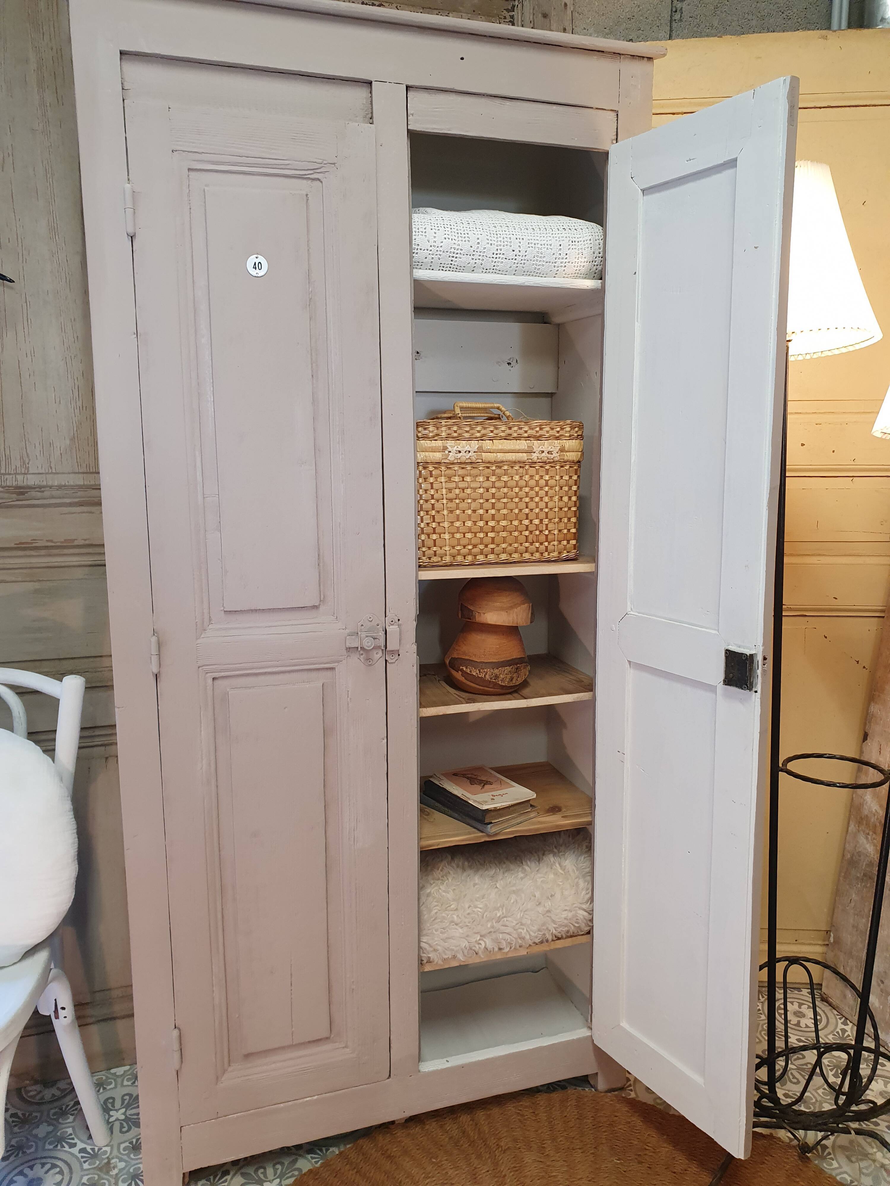 Old wooden cloakroom