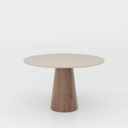 Handcrafted w/ Plaster - Contemporary Textured Dining Table “Cone”- Round 120