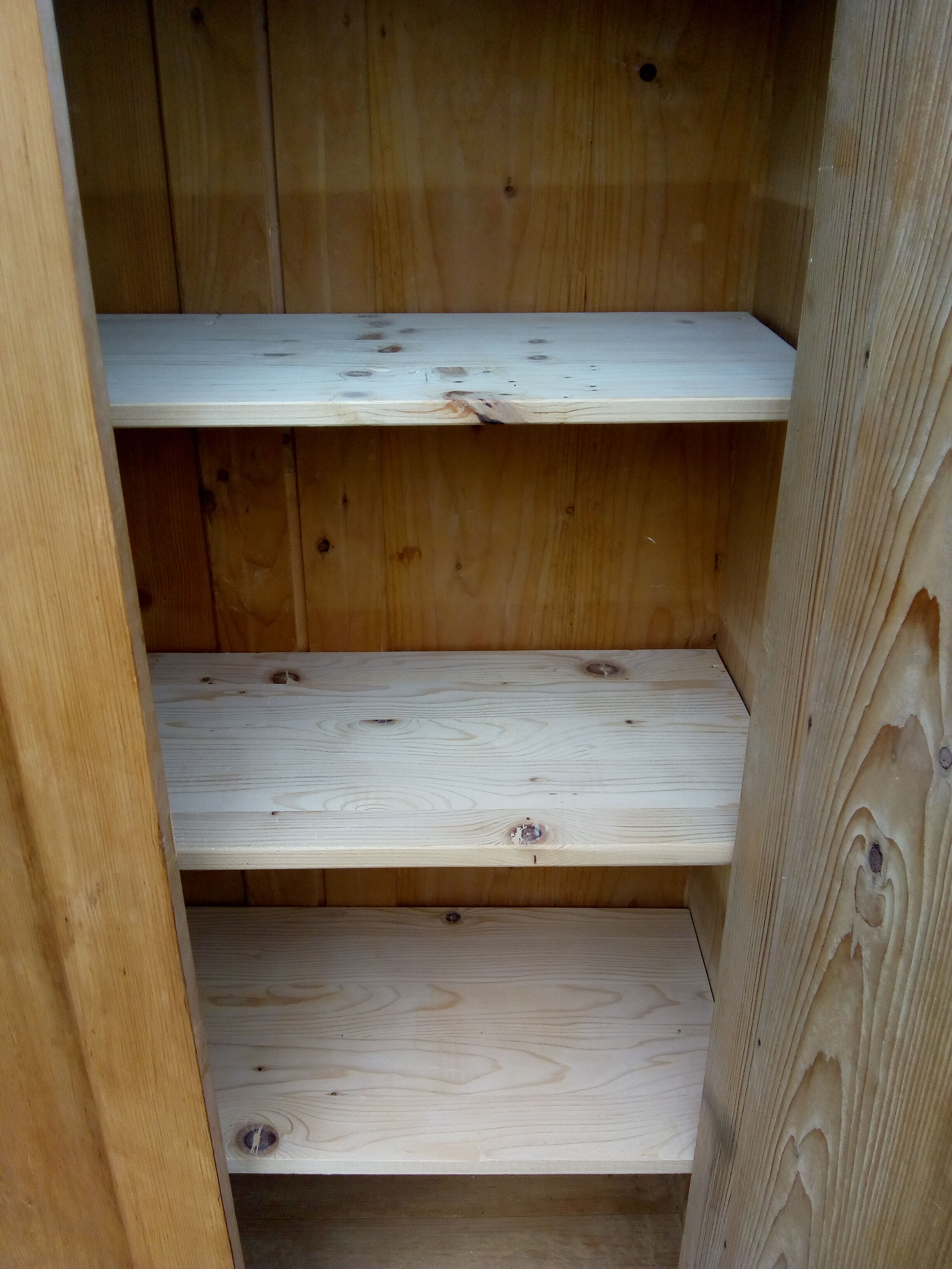 English pine cabinet