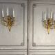 Paire d’appliques en bronze doré de style Louis XVI vers 1880