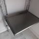 Grande étagère murale chrome design alu et métal 1970 industriel 220cm