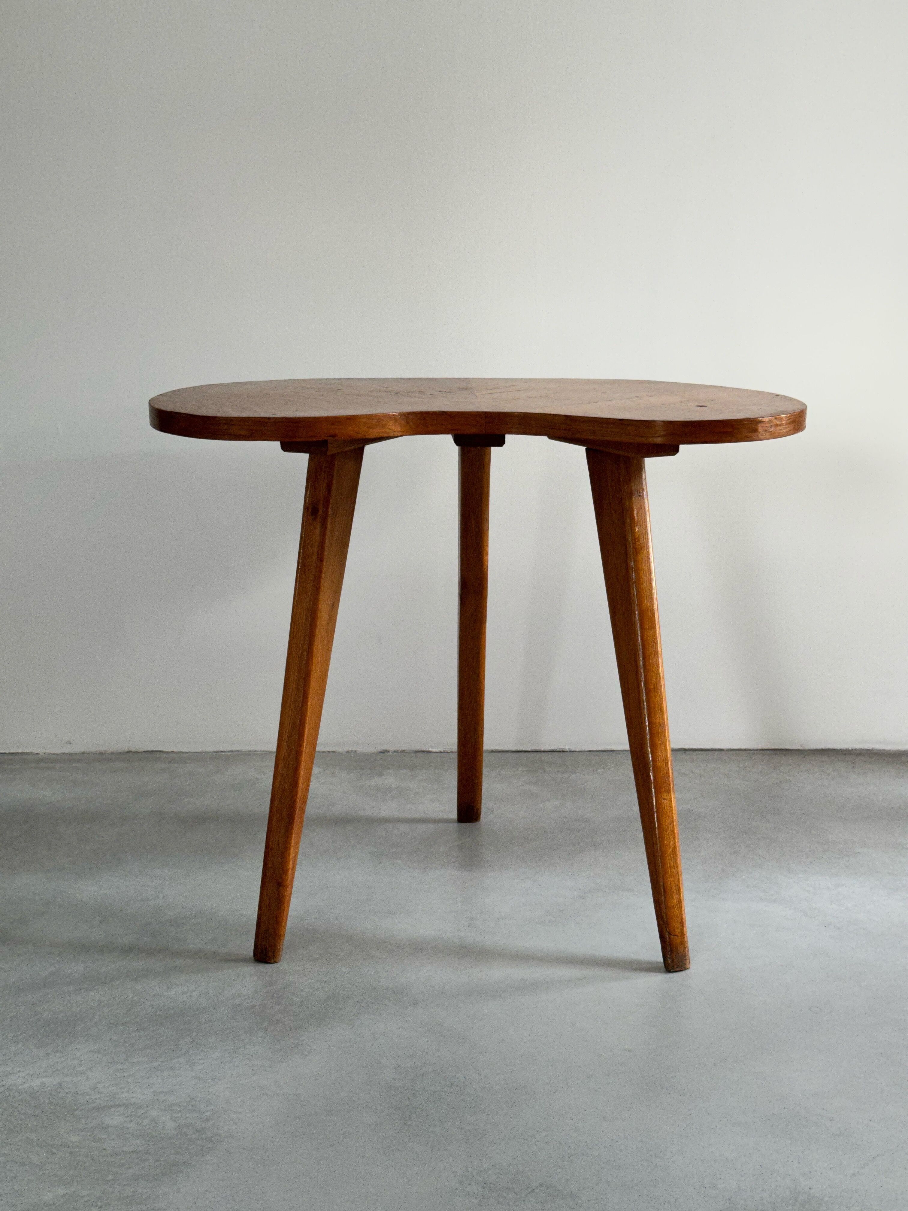 Vintage wooden side table or end table from the 60s