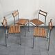 Suite de 4 chaises vintage 1960