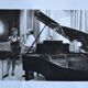 " Piano violon " photo anonyme noir & blanc originale