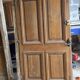 Solid oak entrance door 19th century