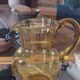 Pichet en verre bullé soufflé
