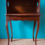Hazelnut dressing table in the Louis XV style. Late 19th century France, rustic construction.