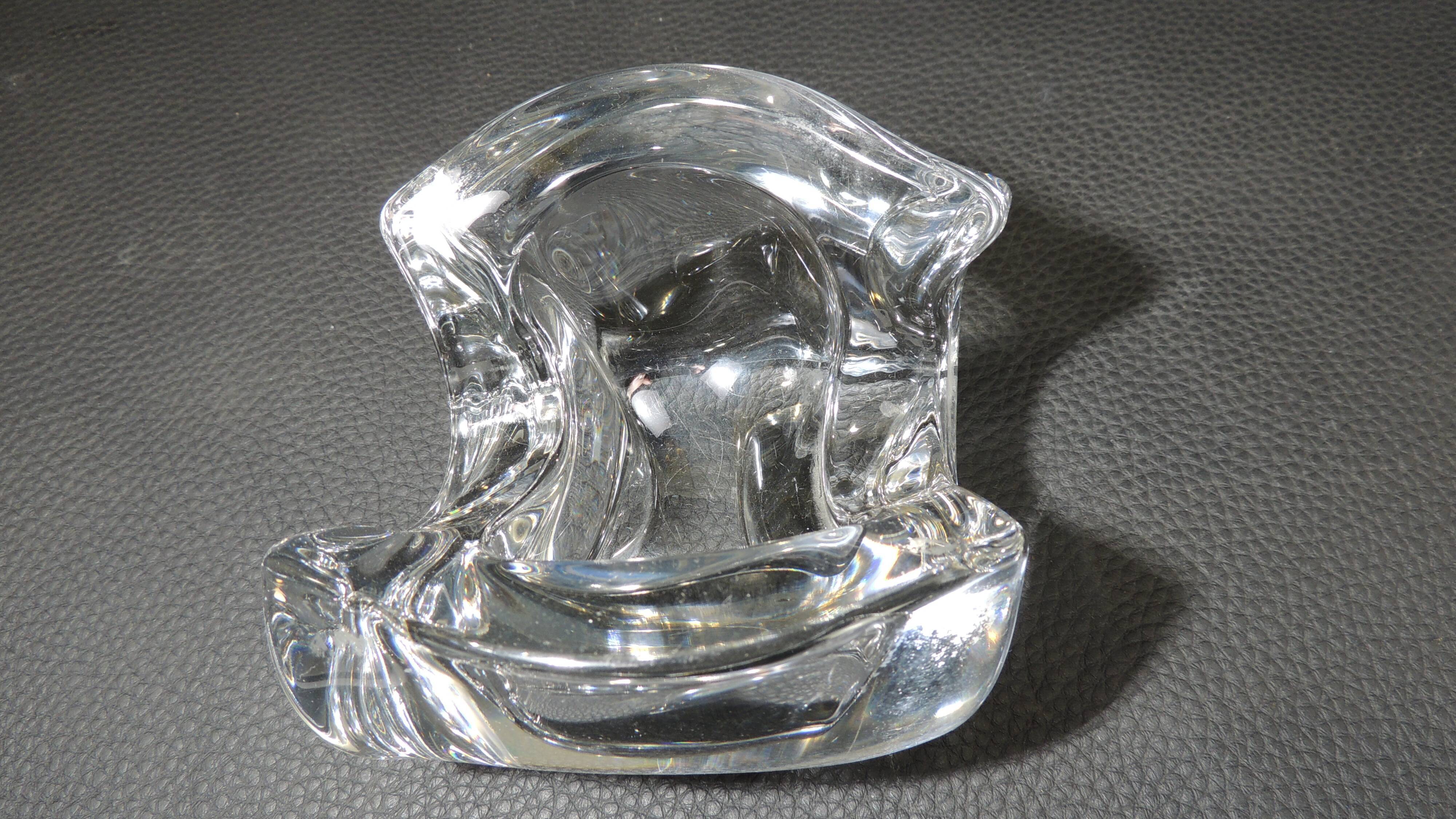 Ashtray Cristal Bayel/empty pocket/vintage