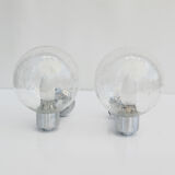 1980s pair of wall lamps, Karl Lenz, Germany