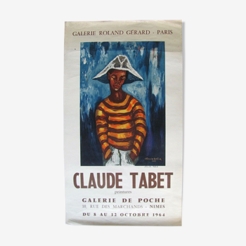 Affiche Exposition Claude Tabet - 1964