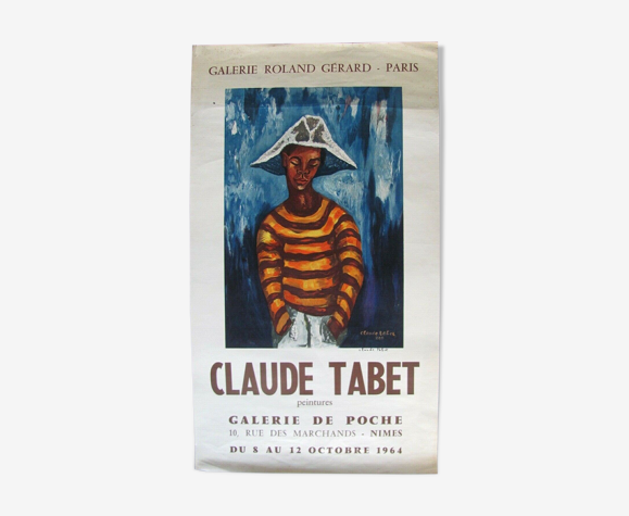 Affiche Exposition Claude Tabet - 1964