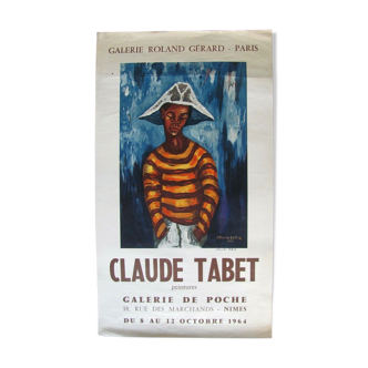 Affiche Exposition Claude Tabet - 1964