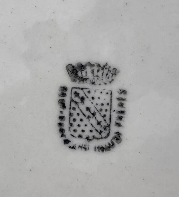 6 mismatched Sarreguemines plates