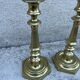 Pair of candlesticks, antique solid brass candlestick