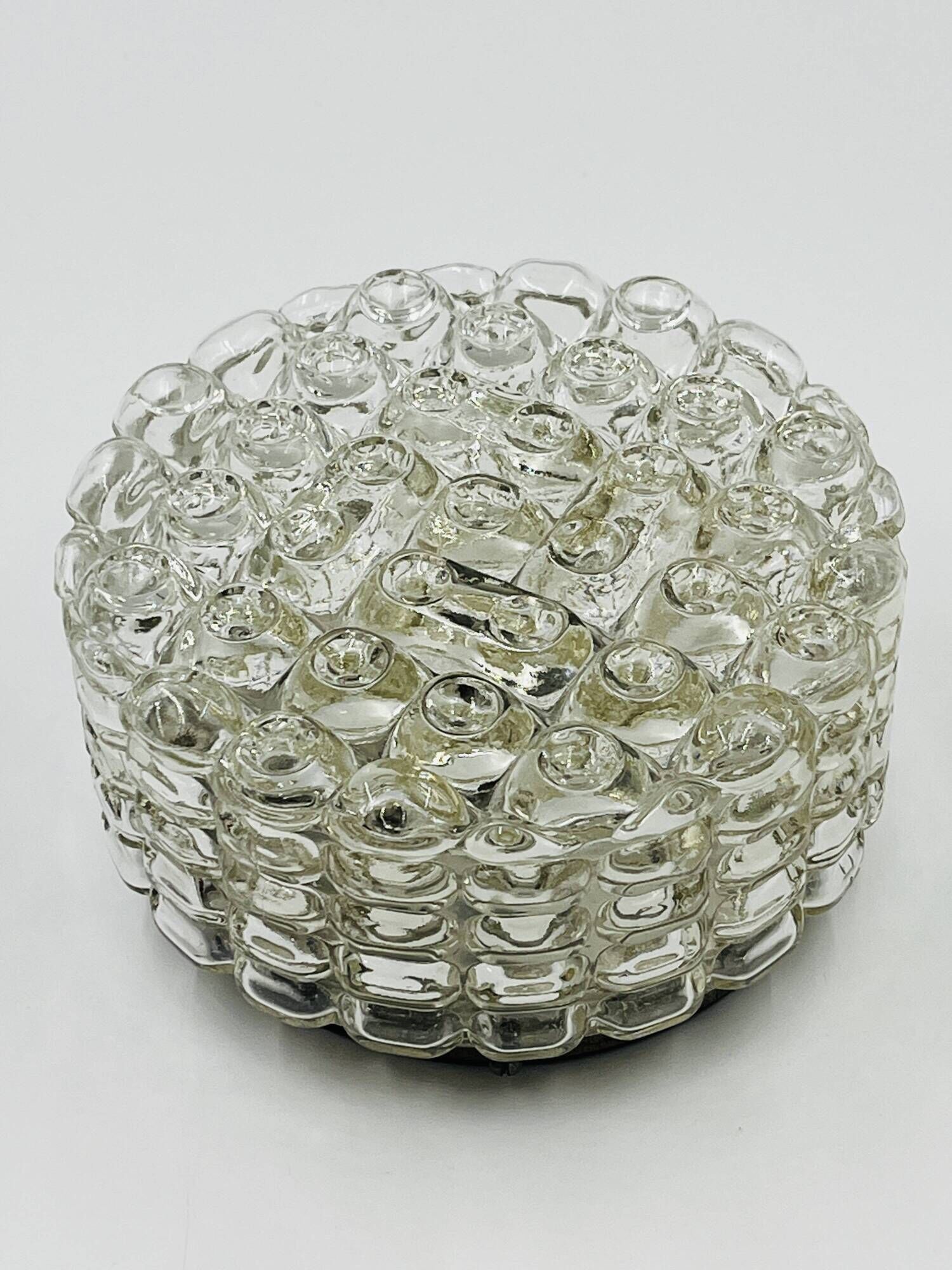 Moulded glass ceiling light Erco
