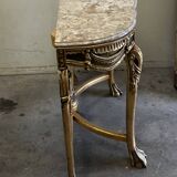 Hollywood Regency Console - Gilded Wood and Marble