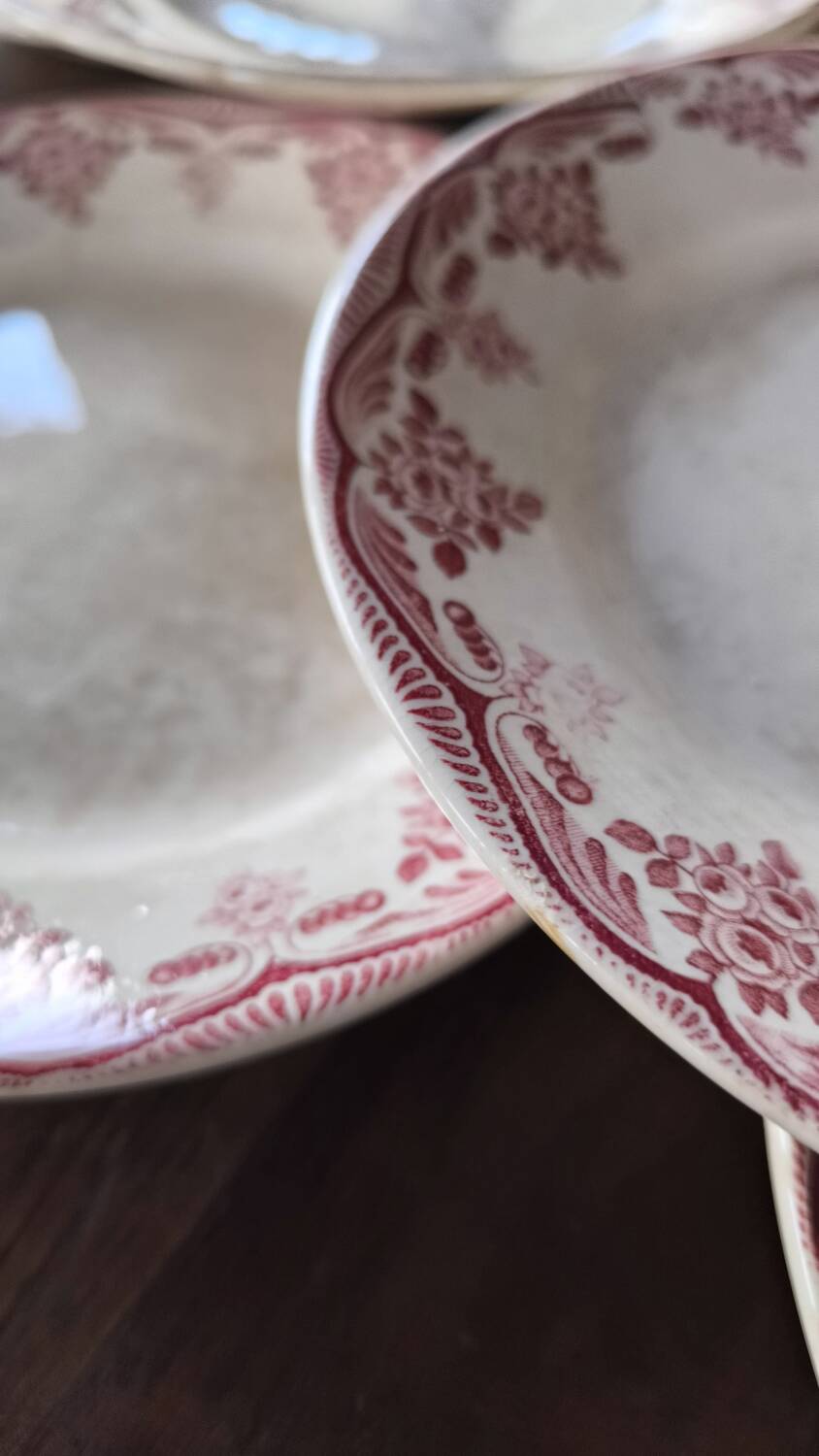 Set of 8 Hbcm ironstone plates