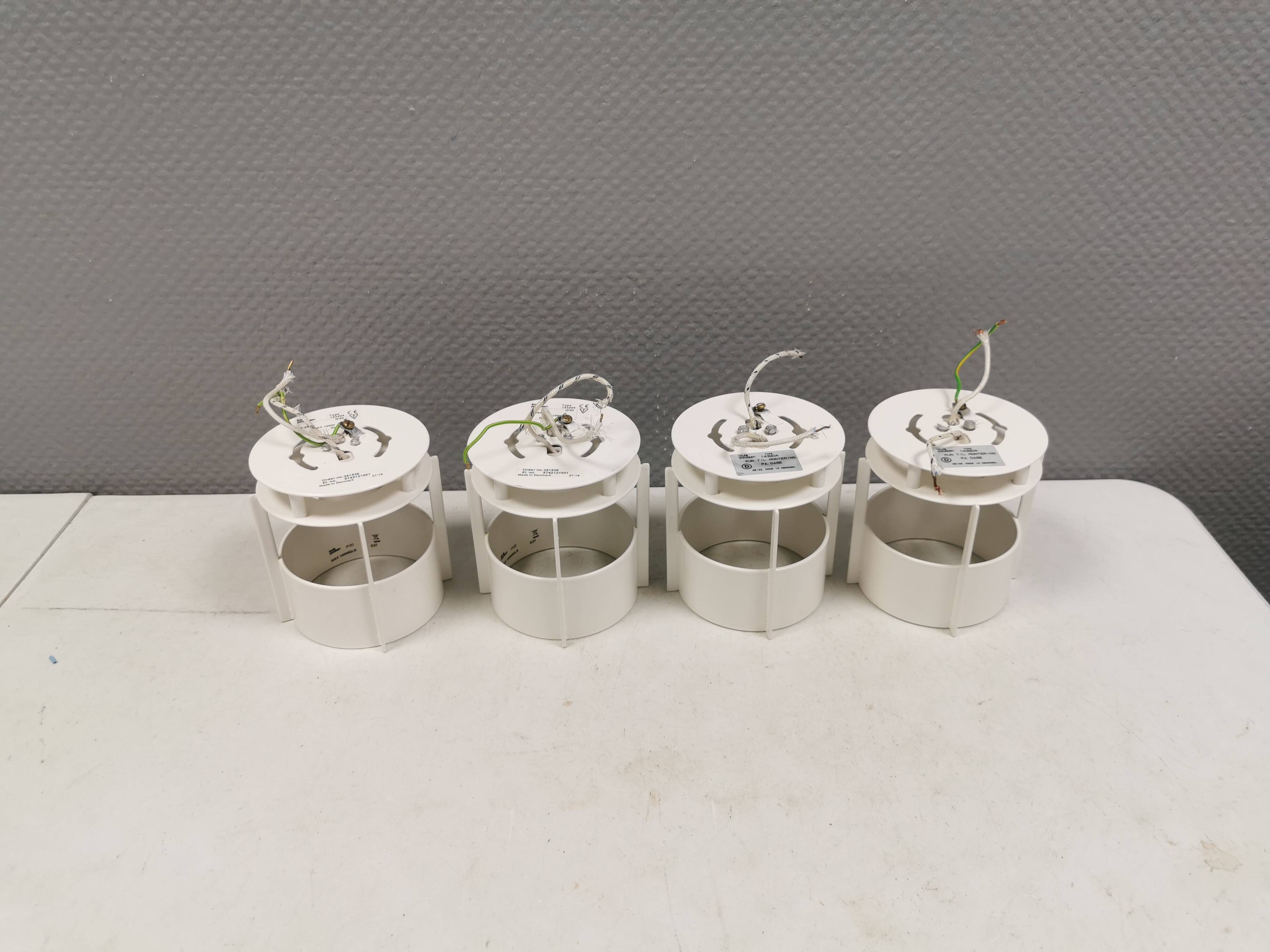 Four Magazine Spots/Lamps, by Vilhelm Wohlert for Louis Poulsen 70s Denmark