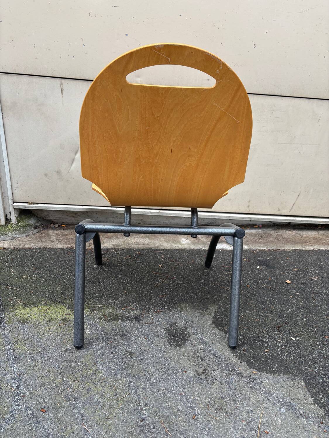 Set of 4 industrial style chairs