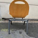 Set of 4 industrial style chairs