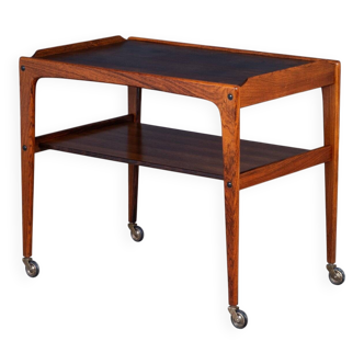 Bar Cart in Rosewood by Edmund Brouer, Denmark, 1970s