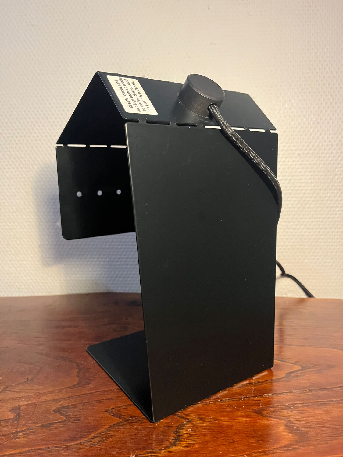 Pair of Teruki folded metal table lamps